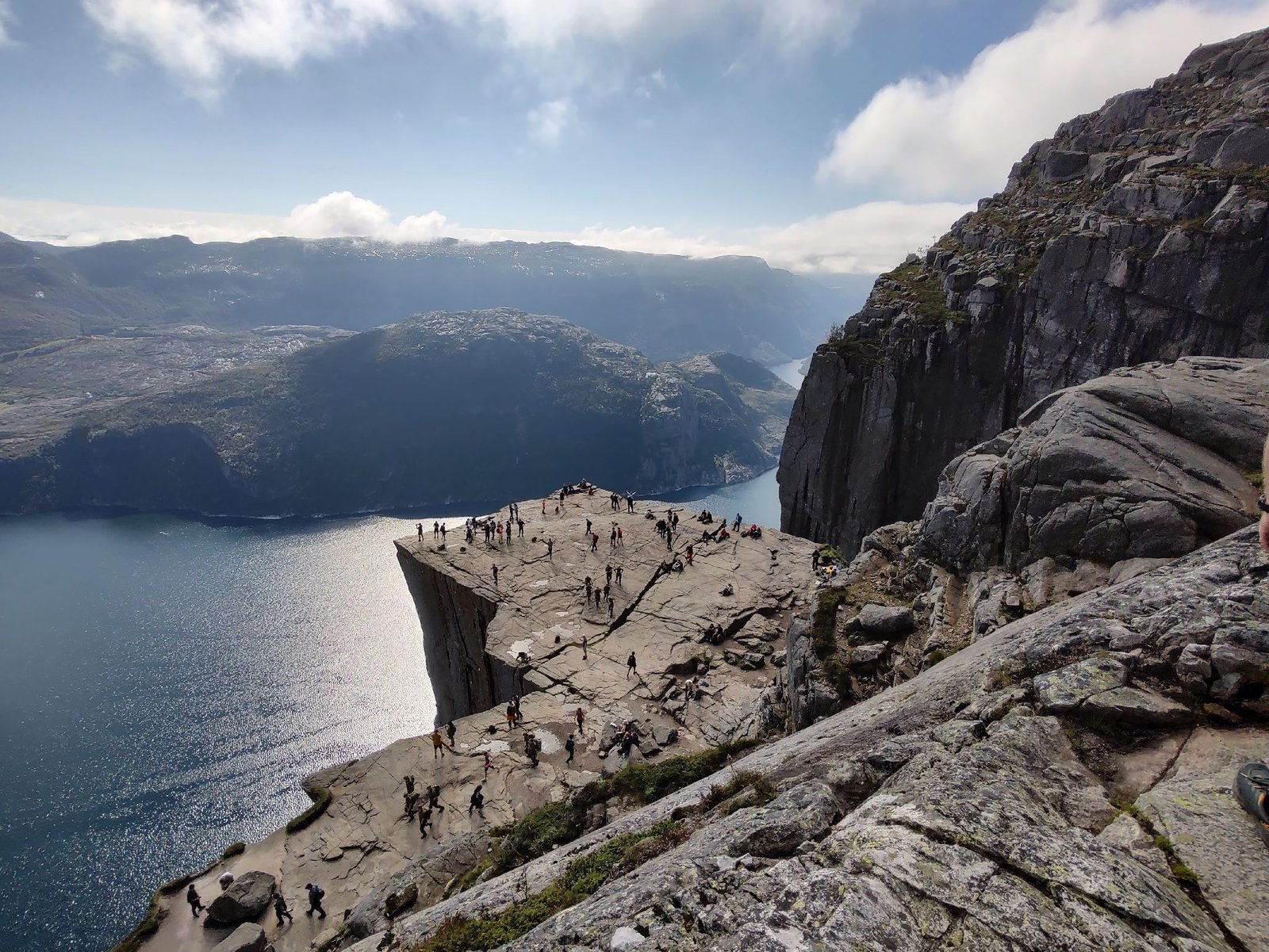 Hiking to preikestolen summertime with troll adventure